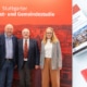 Dr. Tobias Schuckert, Prof. Dr. Volker Gäckle, Dr. Friedemann Burkhardt und Larissa Meister stellten in Stuttgart die Studie vor.