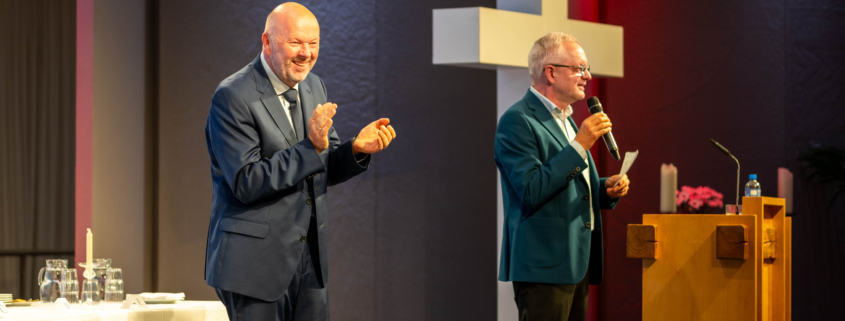 Prof. Dr. Volker Gäckle bei einer Feier an der IHL anlässlich seines 60. Geburtstags